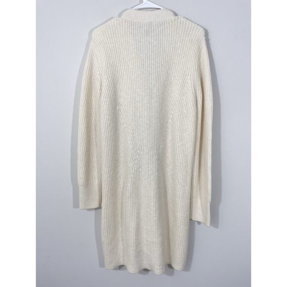 CAbi #4099 Book Club Cardigan Sweater Size Large Cream Long Line Chunky Knit - Picture 7 of 8